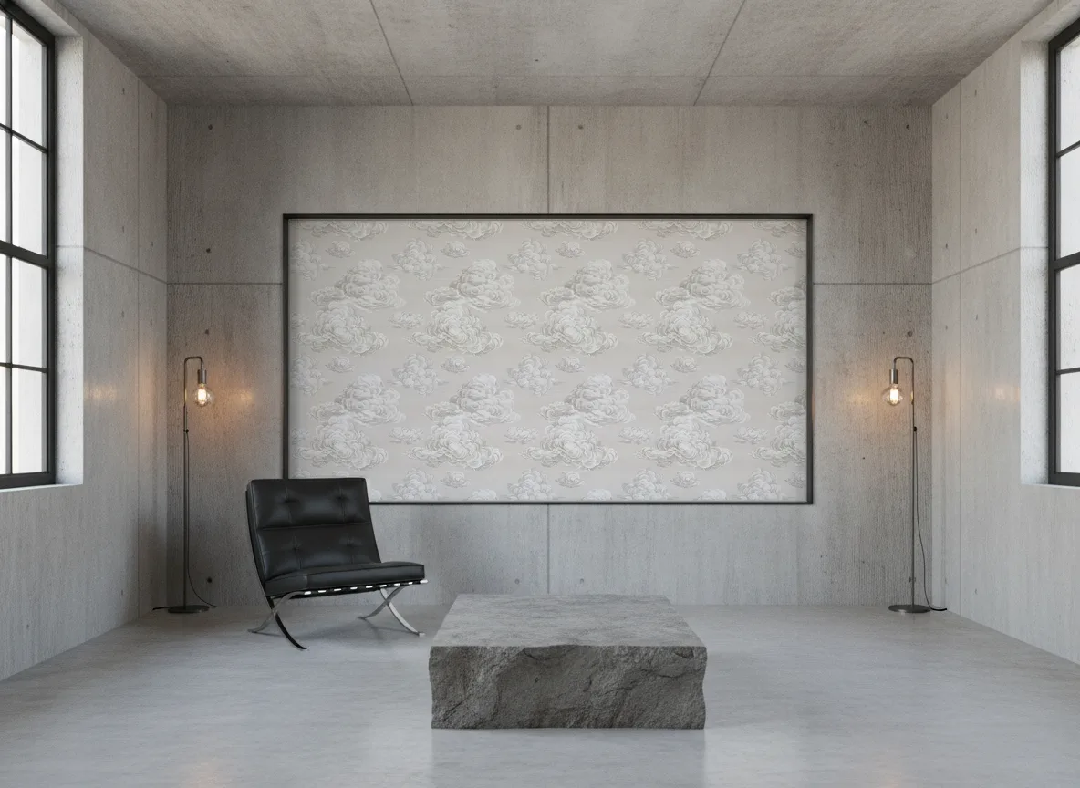 Cloudia — Loft — pole w betonie w stalowej ramie