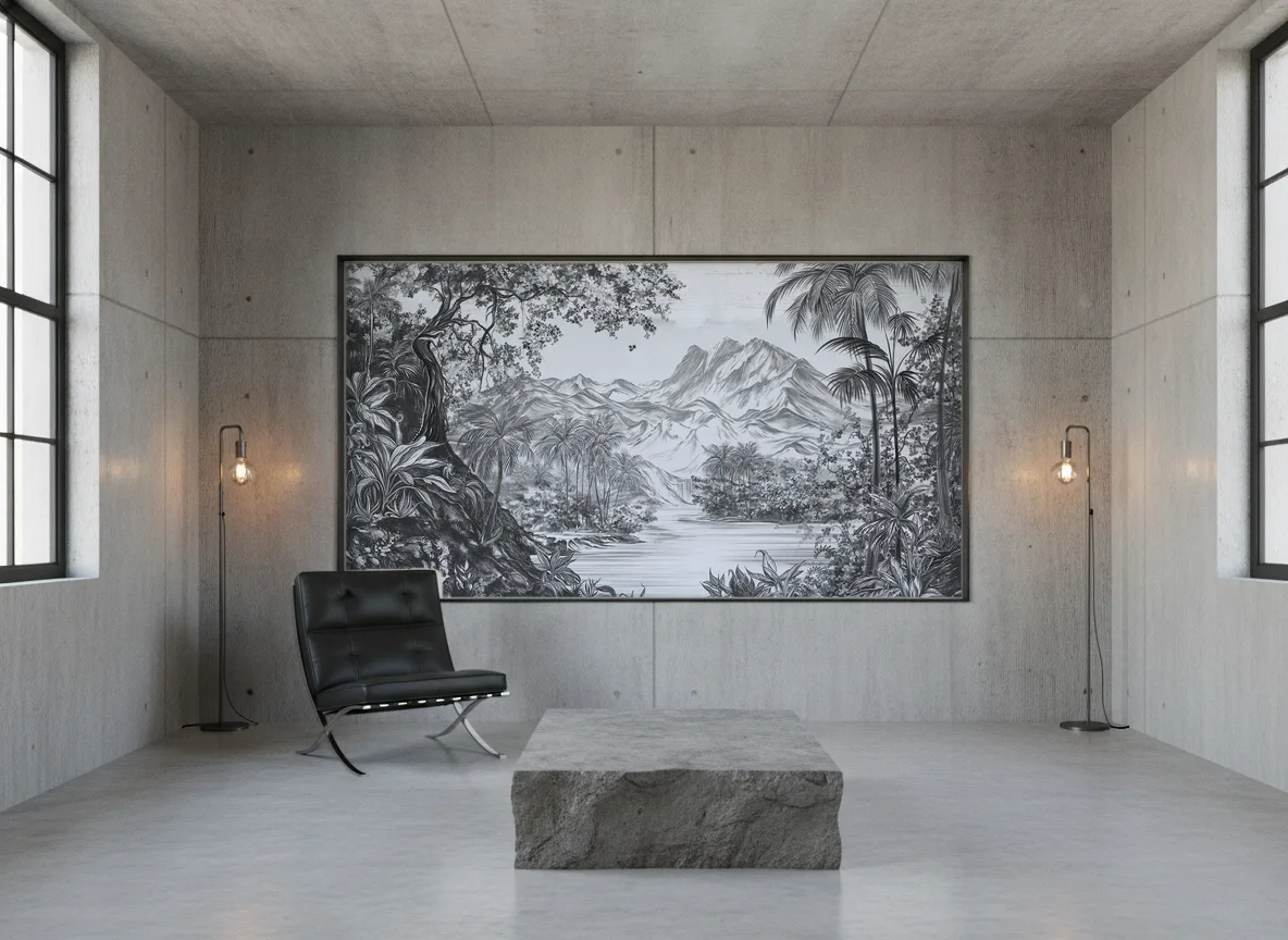 Mirage — Loft — pole w betonie w stalowej ramie