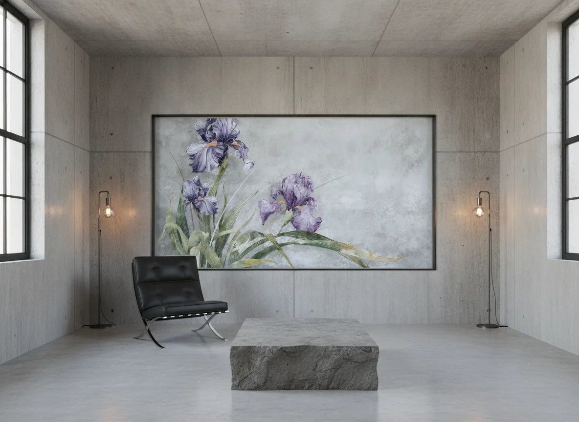 Riselia — Loft — pole w betonie w stalowej ramie