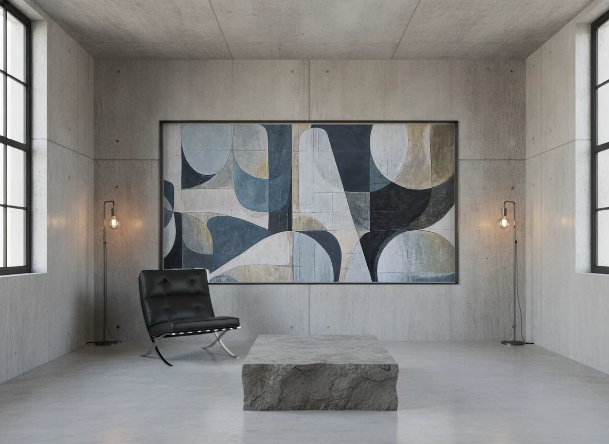Dante — Loft — pole w betonie w stalowej ramie