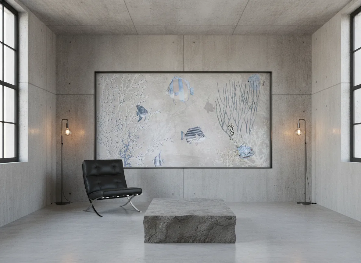 Nerissa — Loft — pole w betonie w stalowej ramie