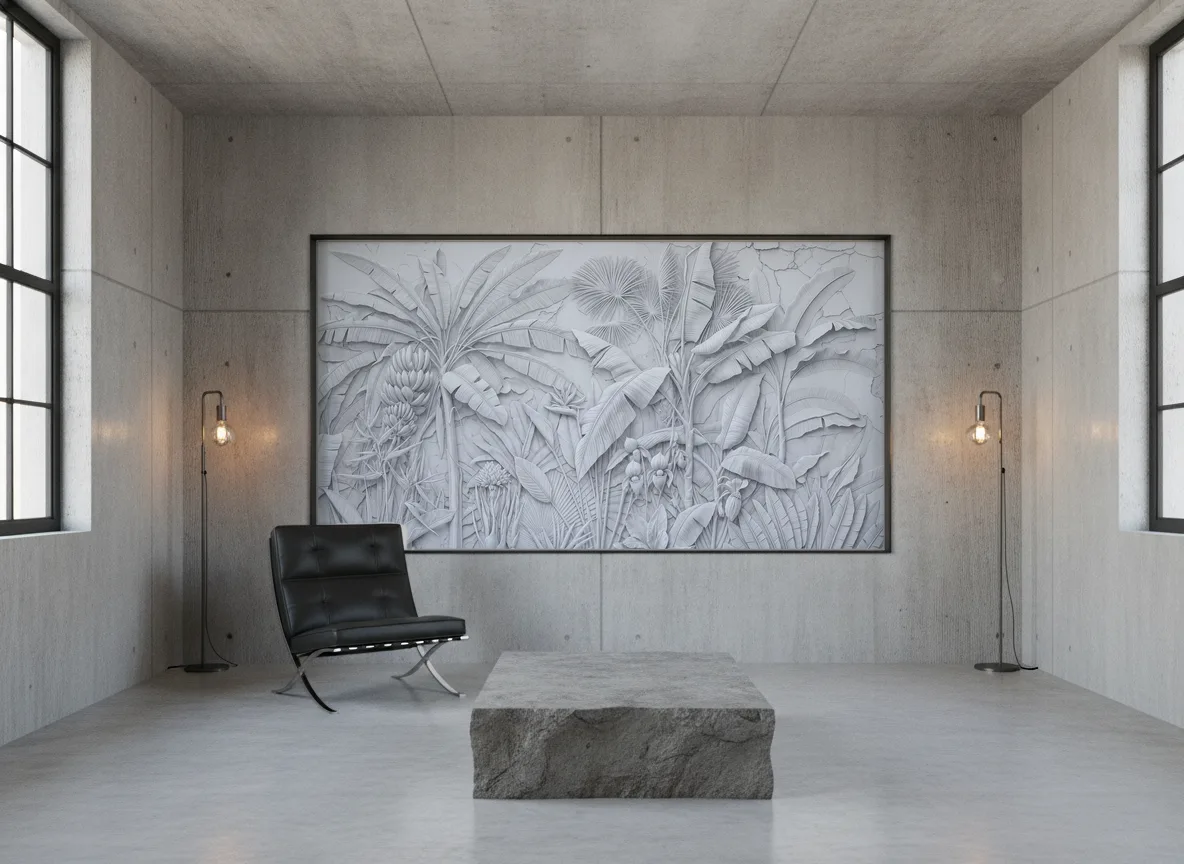 Desert — Loft — pole w betonie w stalowej ramie