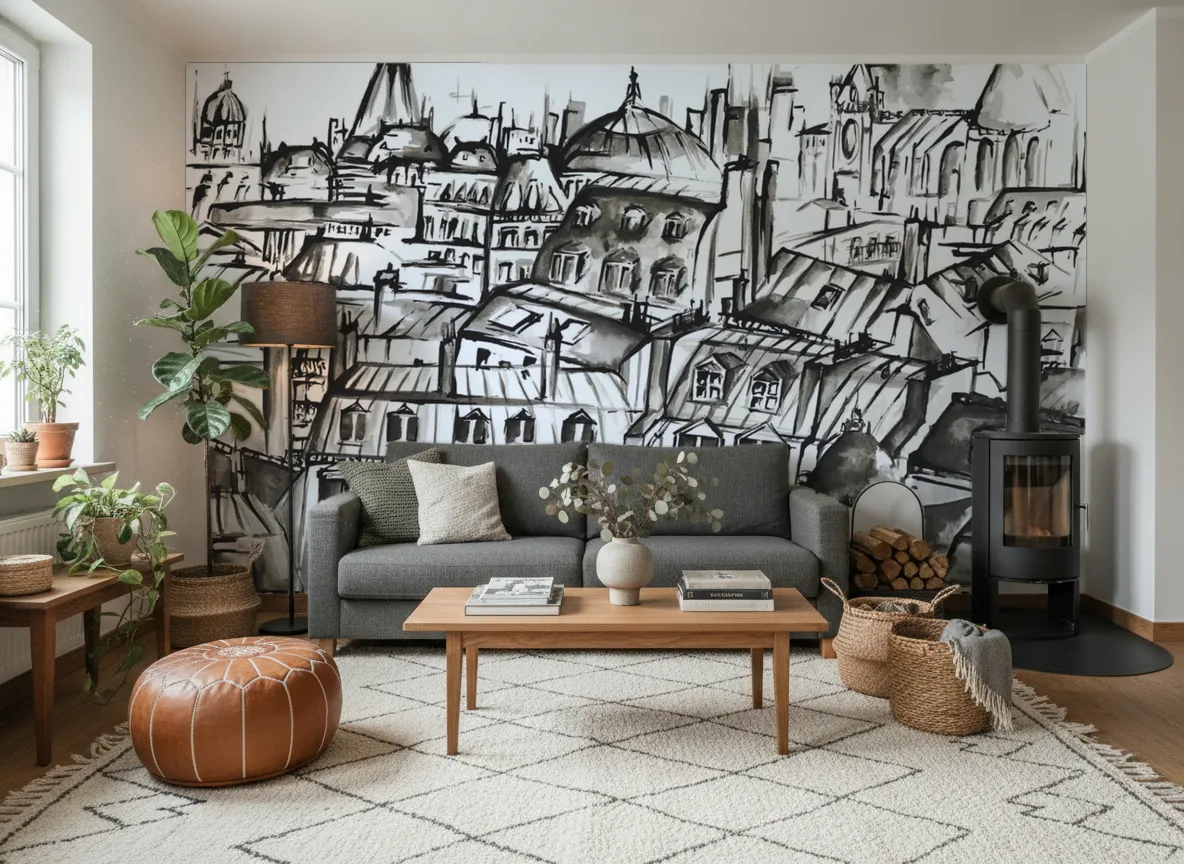 GRANDS BOULEVARDS Panoramas — Salon z kozą w domu