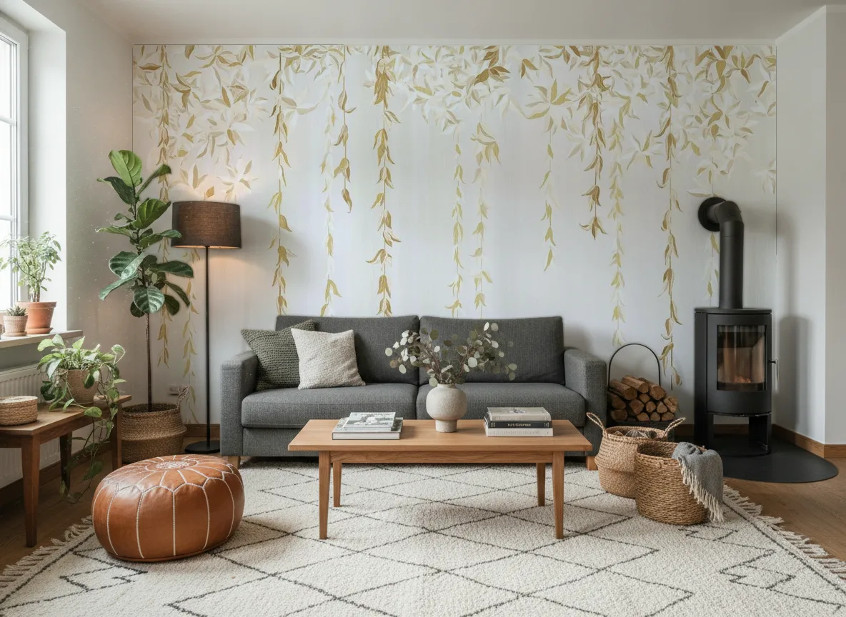 Hedera — Salon z kozą w domu