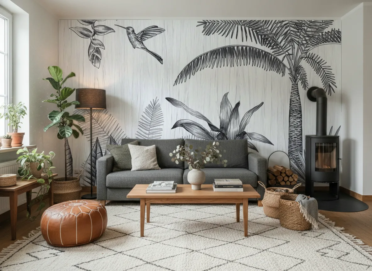 IPANEMA Panoramas — Salon z kozą w domu