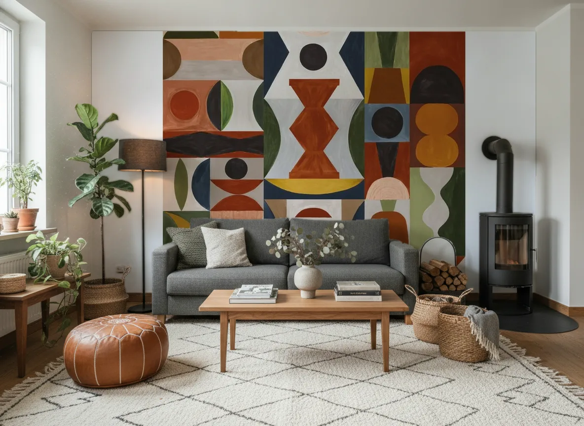 L'Atelier — Salon z kozą w domu