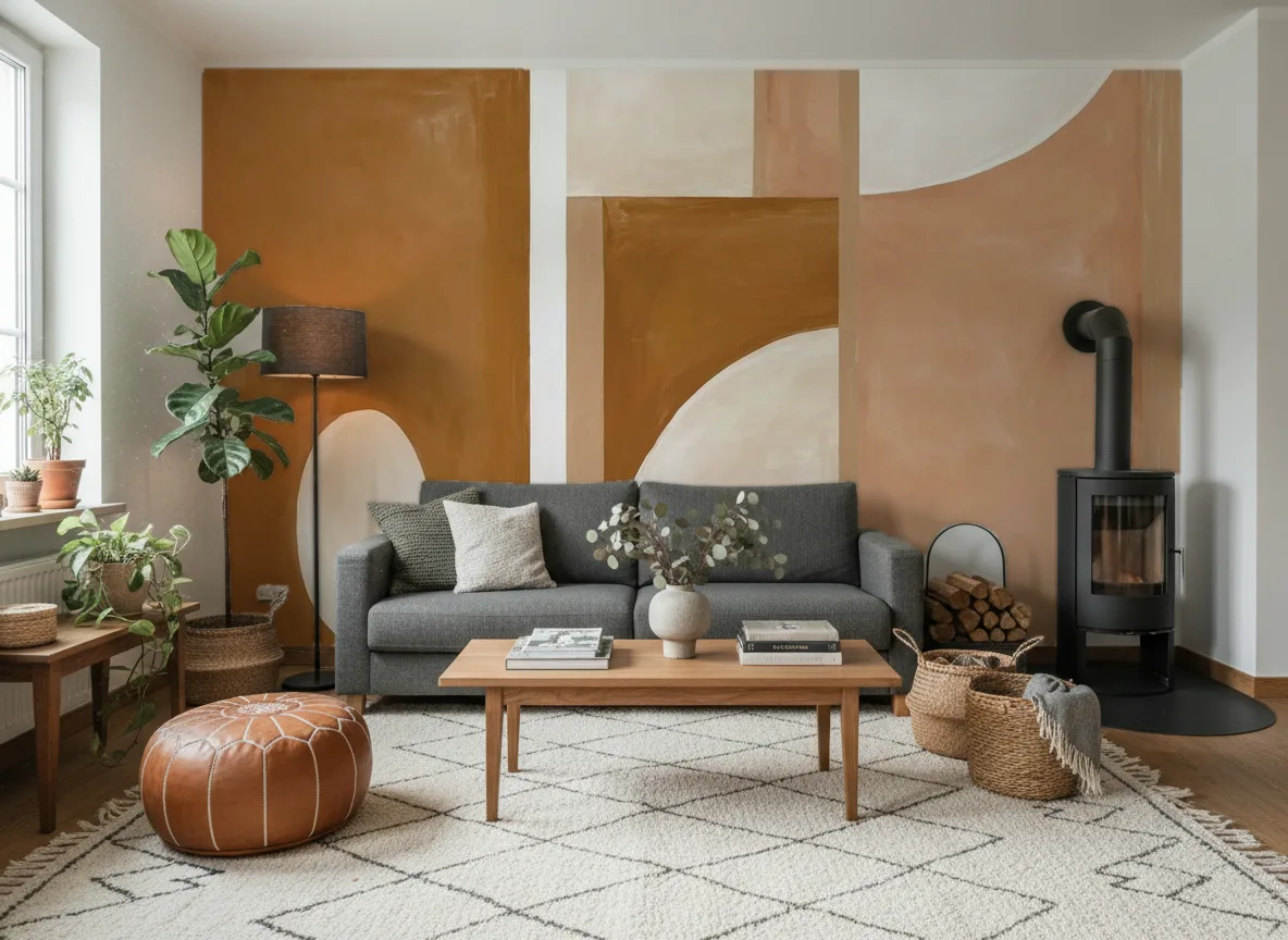 Pictura — Salon z kozą w domu
