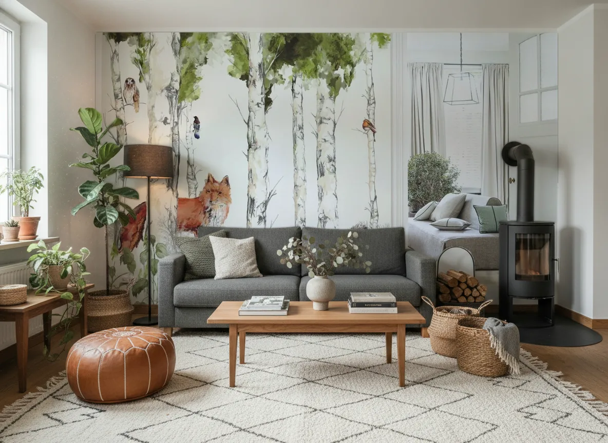 SYLVANIA Panoramas — Salon z kozą w domu