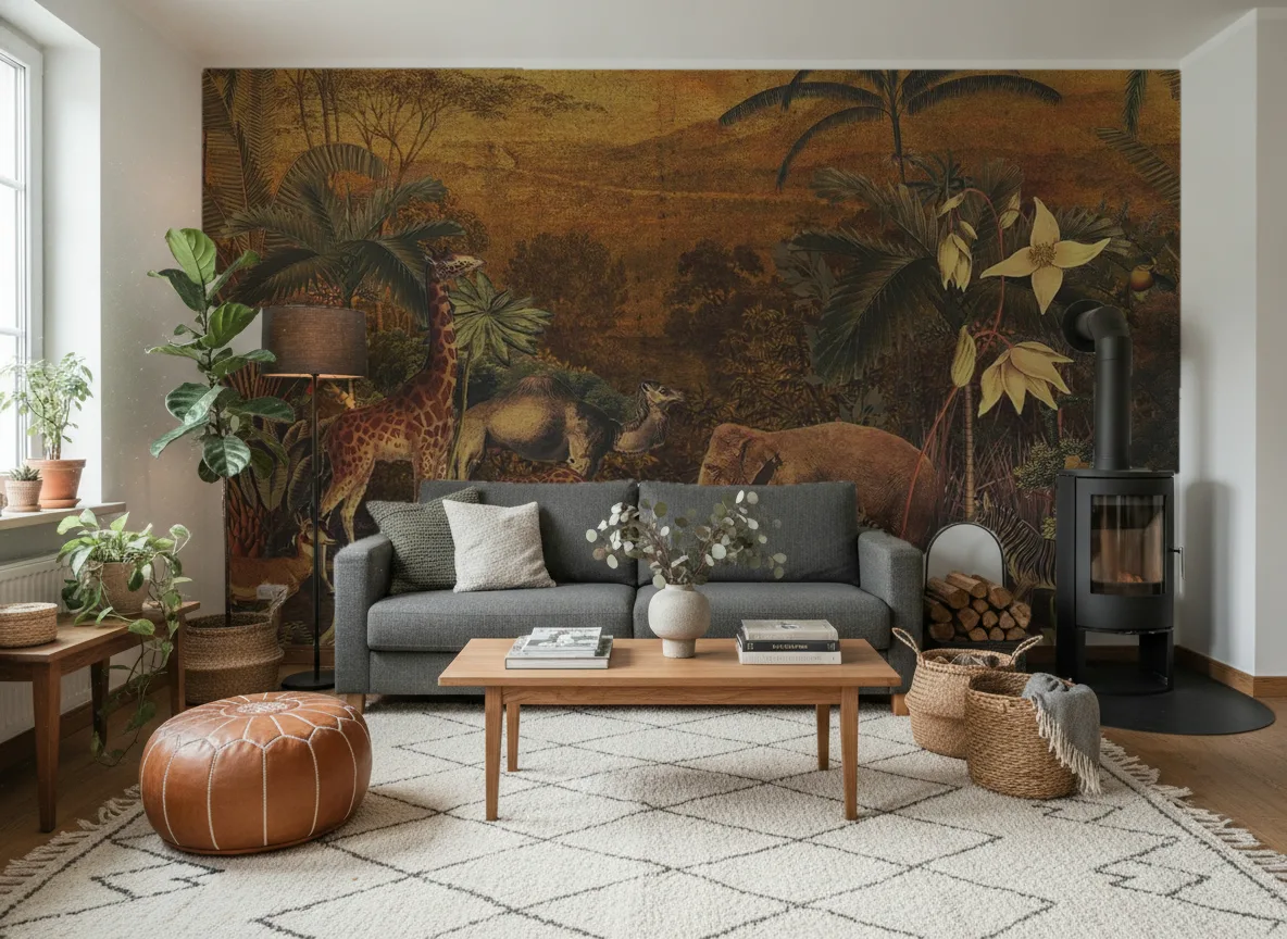 TANZANIA Panoramas — Salon z kozą w domu