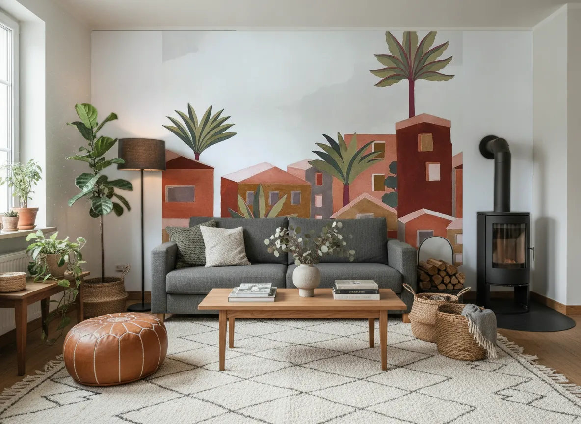 Vila Viela Int — Salon z kozą w domu