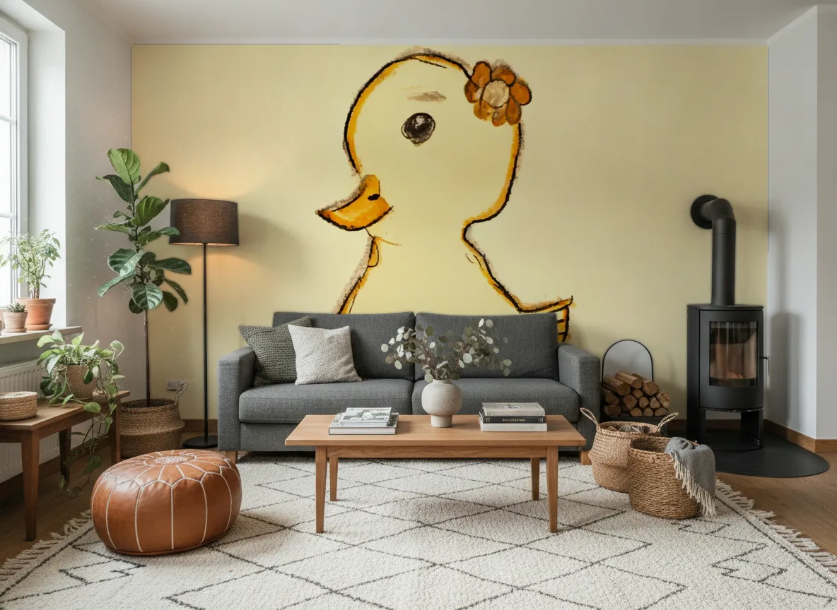 Kaczuszka — Salon z kozą w domu