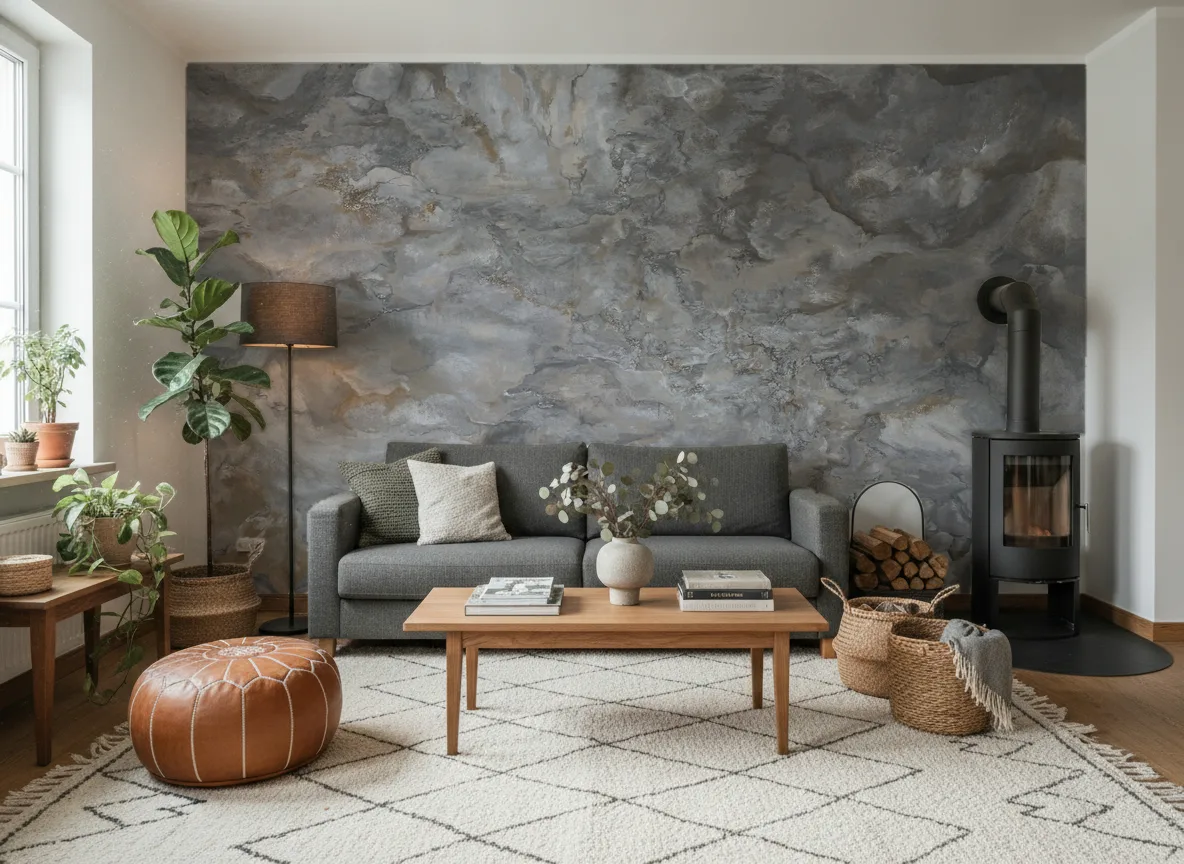 Pure Mineral — Salon z kozą w domu