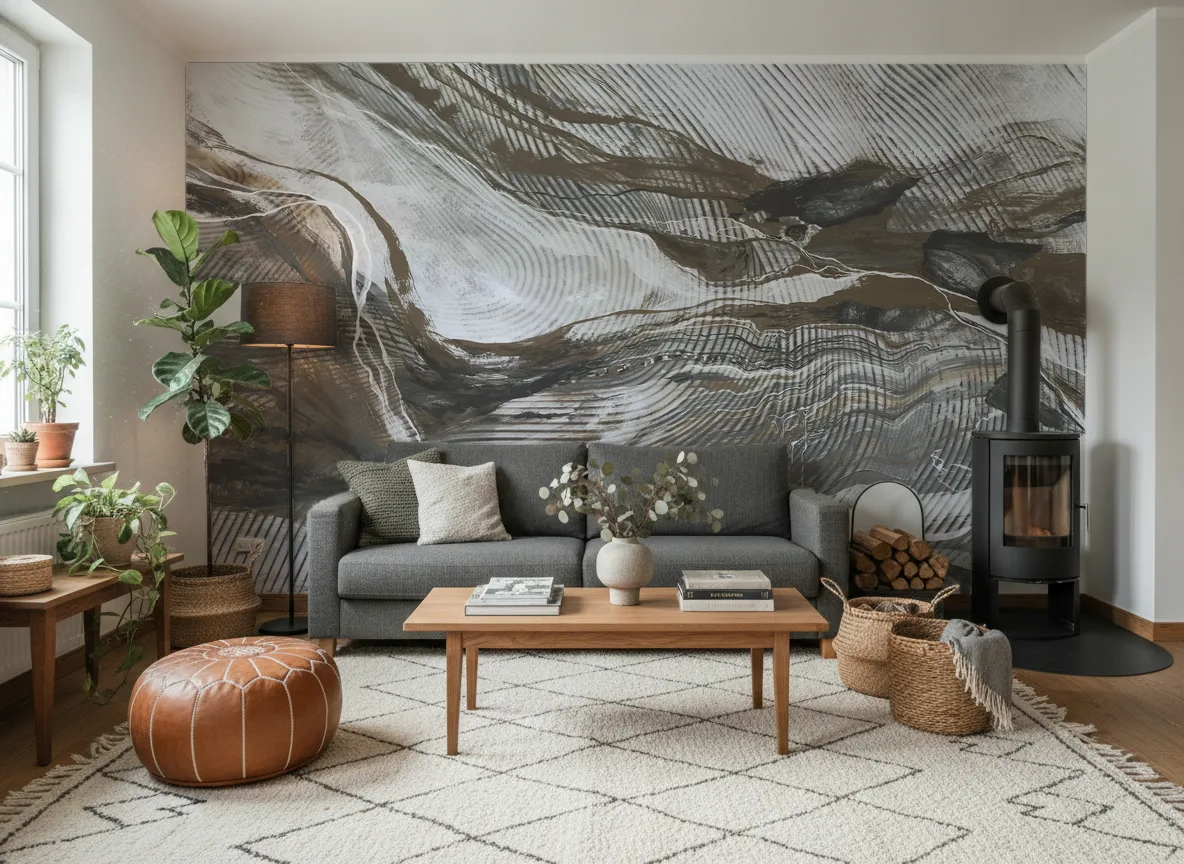 Wave Lines — Salon z kozą w domu
