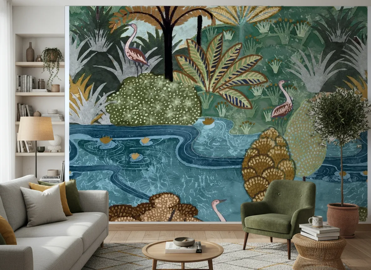 Aruba — Salon z zielonym fotelem