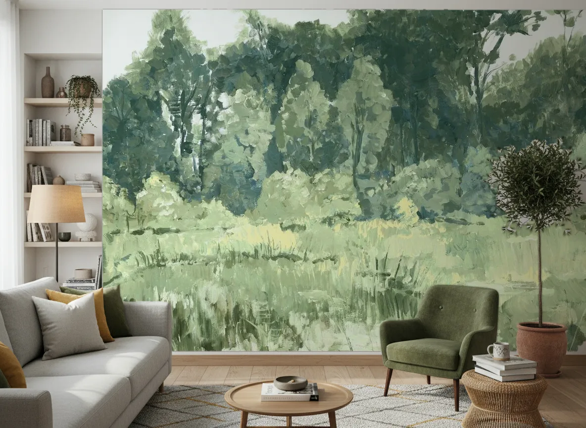 Colvert — Salon z zielonym fotelem