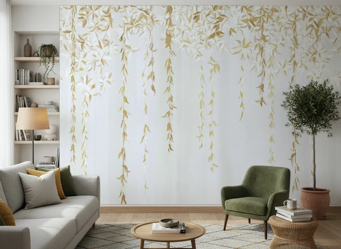 Hedera — Salon z zielonym fotelem