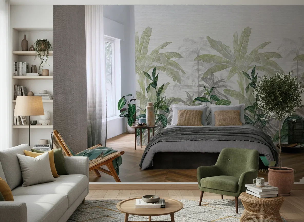 Olea — Salon z zielonym fotelem
