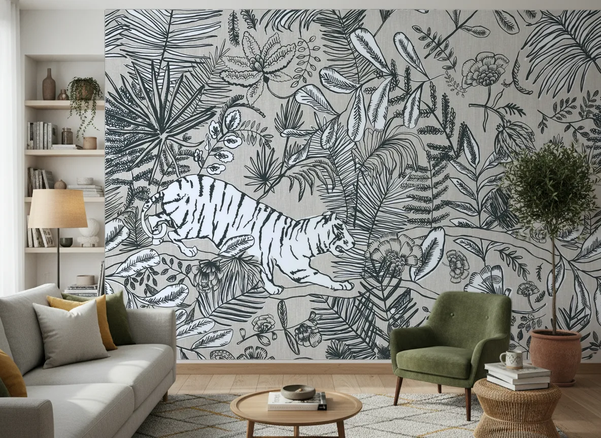 PASHU Panoramas — Salon z zielonym fotelem