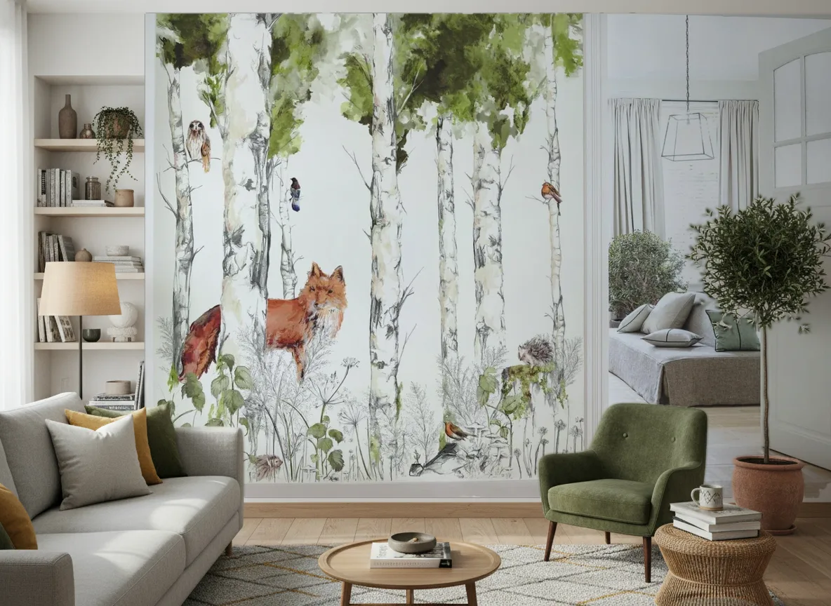 SYLVANIA Panoramas — Salon z zielonym fotelem