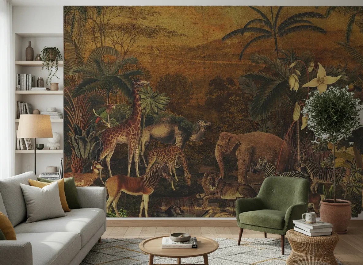 TANZANIA Panoramas — Salon z zielonym fotelem