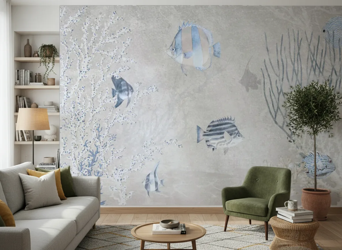 Nerissa — Salon z zielonym fotelem