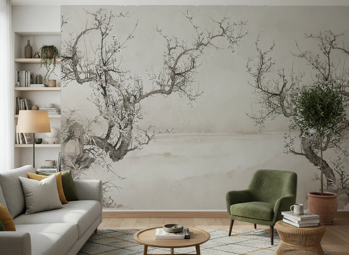 Ume — Salon z zielonym fotelem