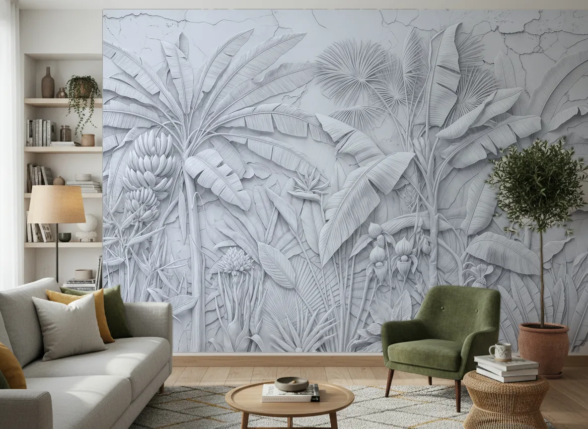 Desert — Salon z zielonym fotelem