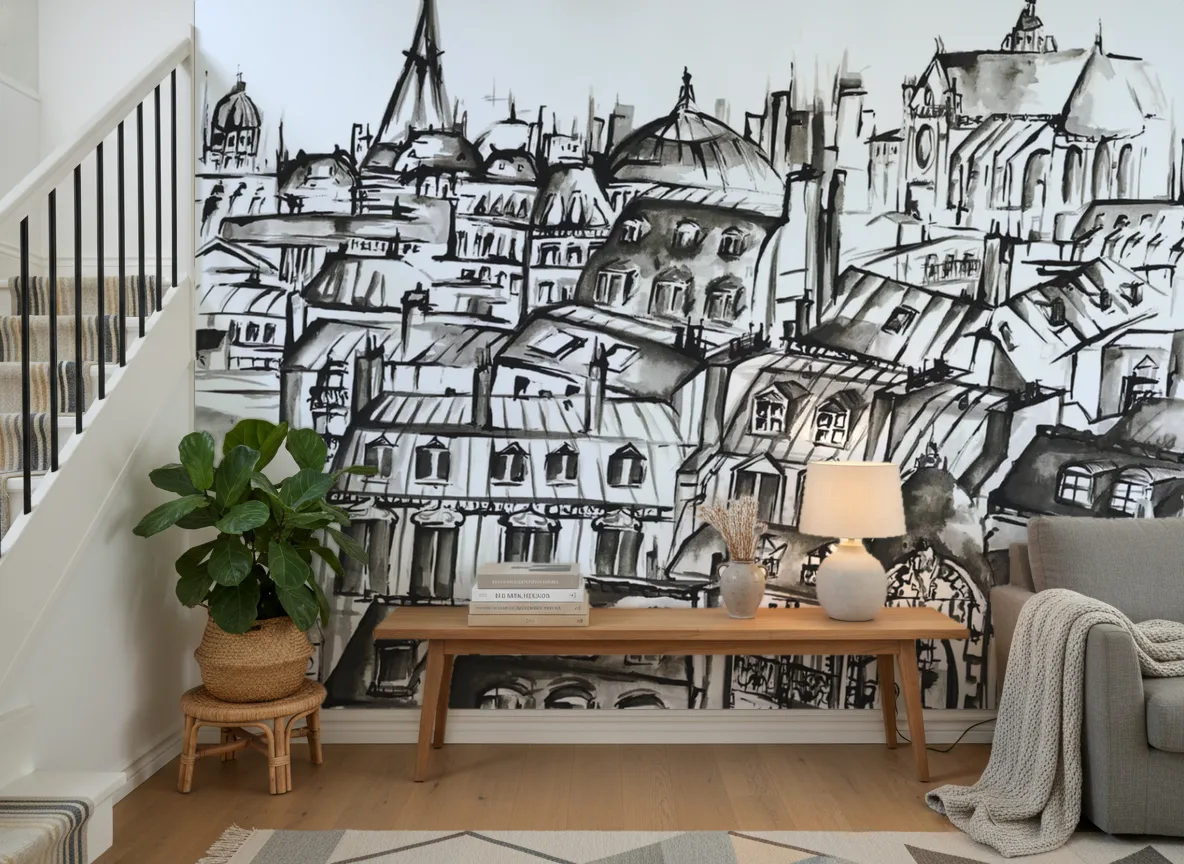 GRANDS BOULEVARDS Panoramas — Hol ze schodami w domu