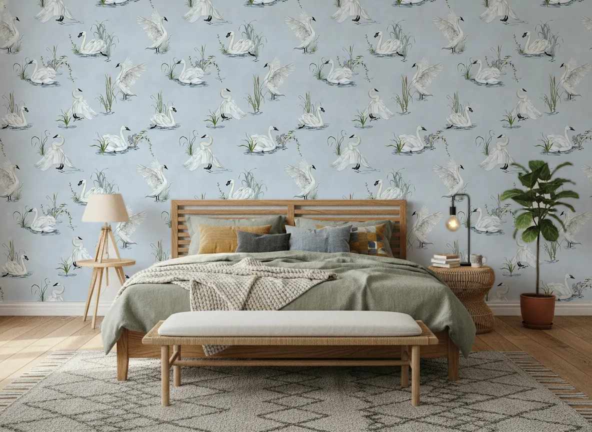 Svan — Sypialnia z lnianą pościelą