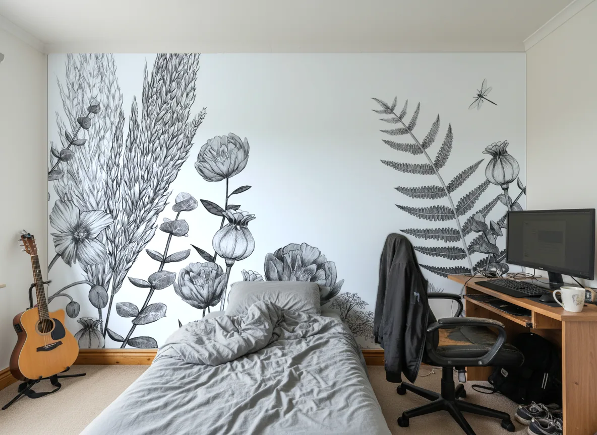 ELCOSION Panoramas — Pokój nastolatka — ściana za łóżkiem