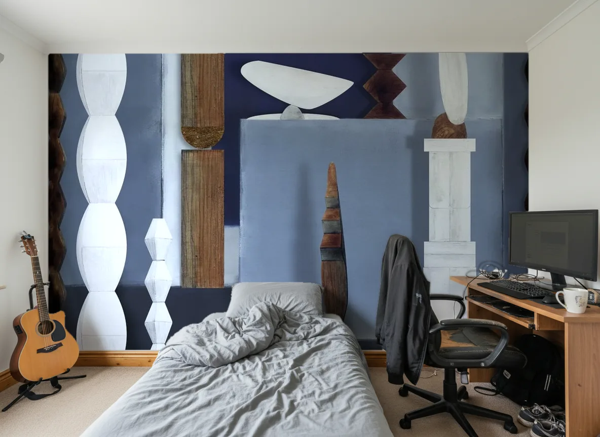L'atelier De Brancusi — Pokój nastolatka — ściana za łóżkiem