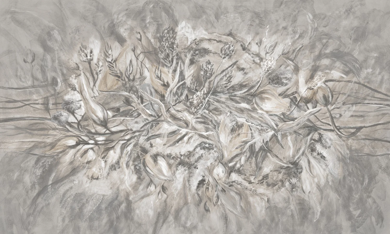 Floral Flow — Sypialnia na poddaszu — ściana szczytowa
