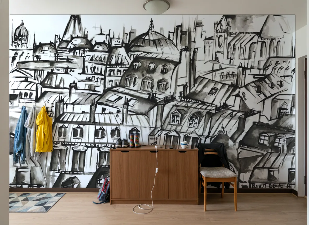 GRANDS BOULEVARDS Panoramas — Przedpokój — długa ściana