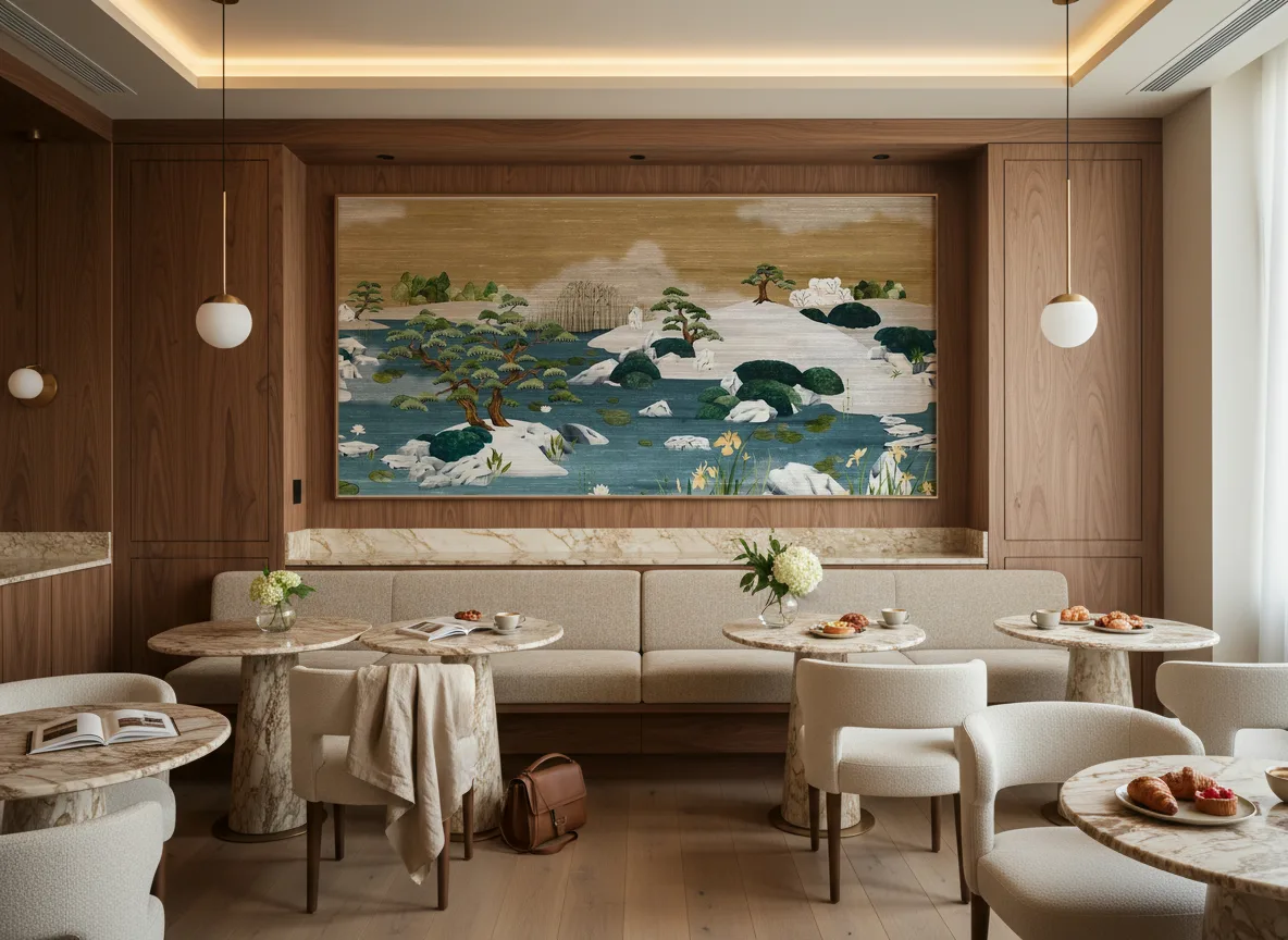 Adachi Exploration — Restauracja hotelowa — pole nad ławą