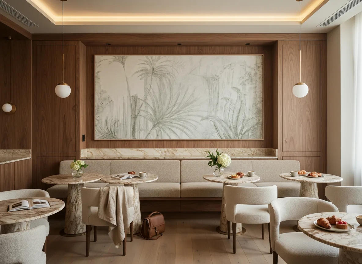 Arille — Restauracja hotelowa — pole nad ławą