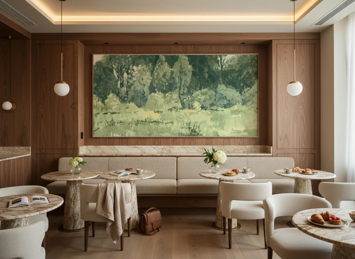 Colvert — Restauracja hotelowa — pole nad ławą