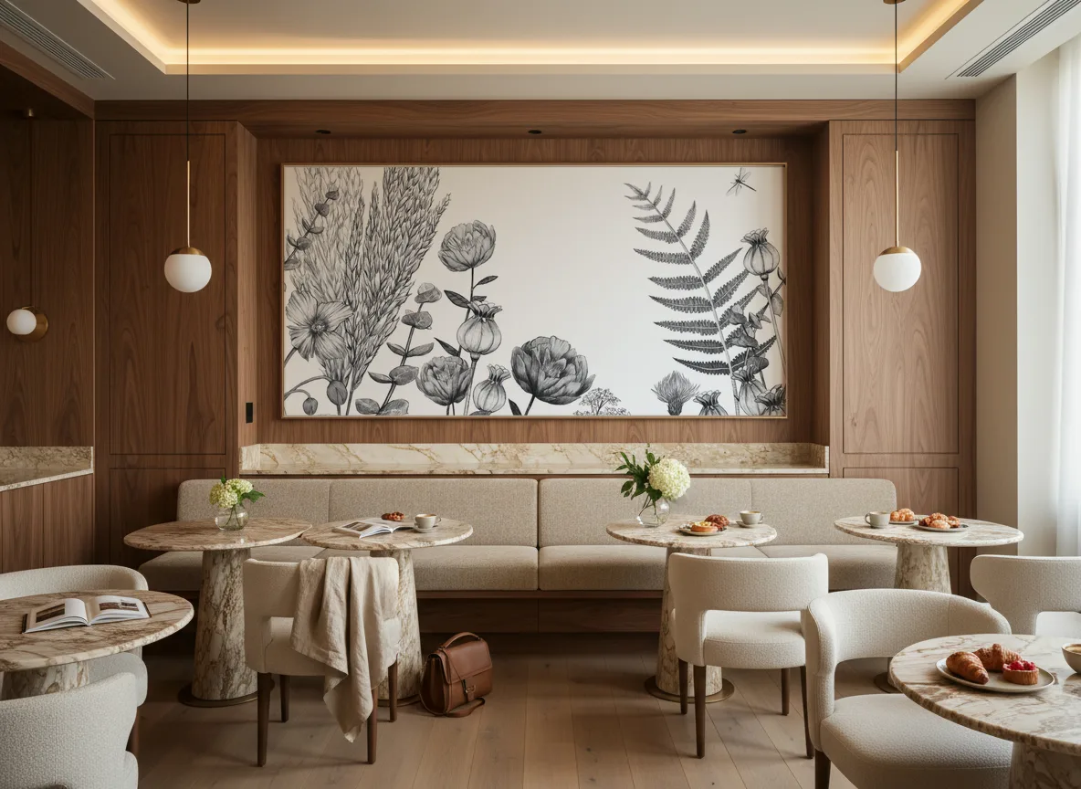 ELCOSION Panoramas — Restauracja hotelowa — pole nad ławą