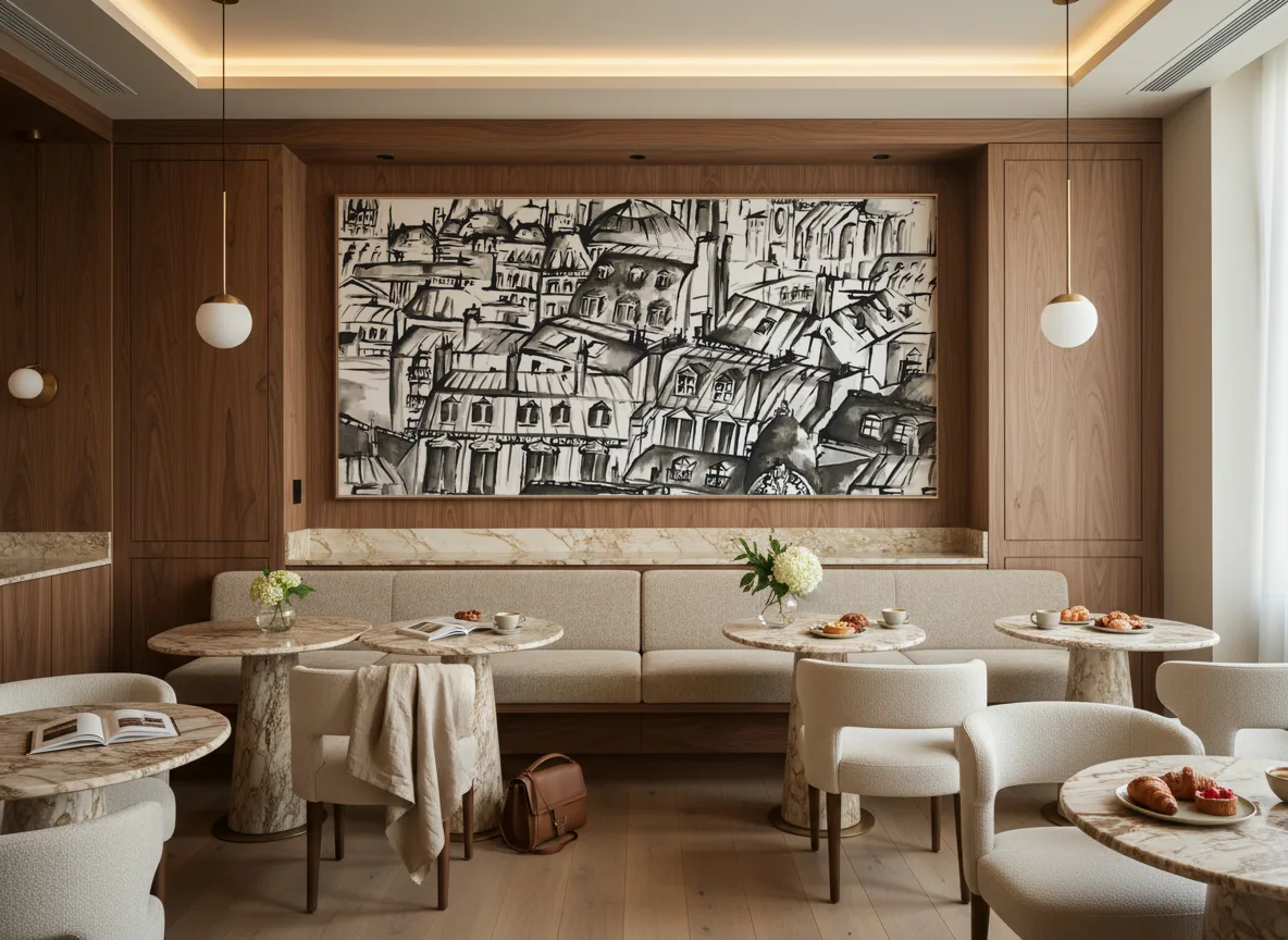 GRANDS BOULEVARDS Panoramas — Restauracja hotelowa — pole nad ławą
