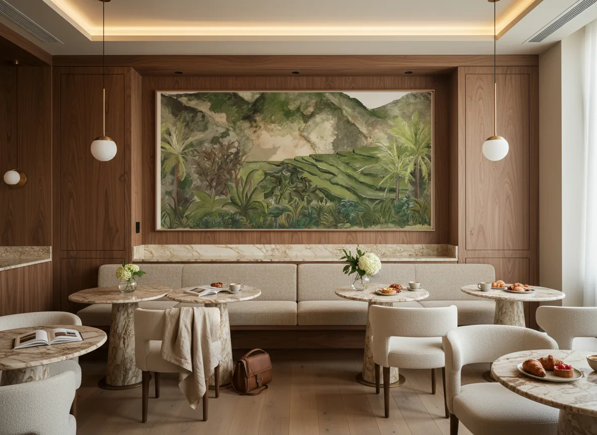 Hapao — Restauracja hotelowa — pole nad ławą