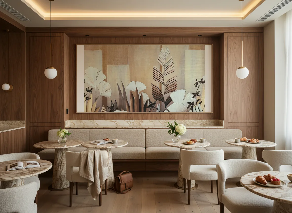 Icho — Restauracja hotelowa — pole nad ławą