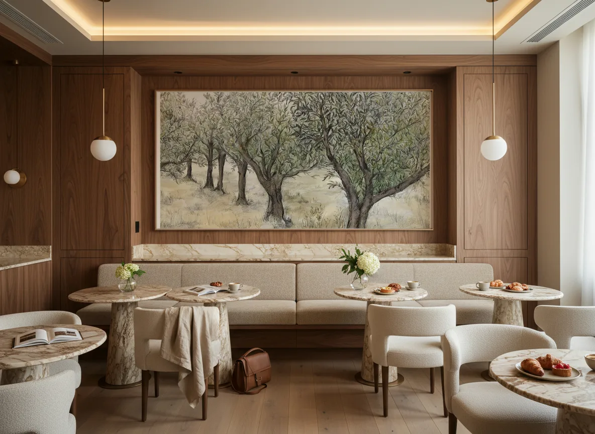 Lauris — Restauracja hotelowa — pole nad ławą