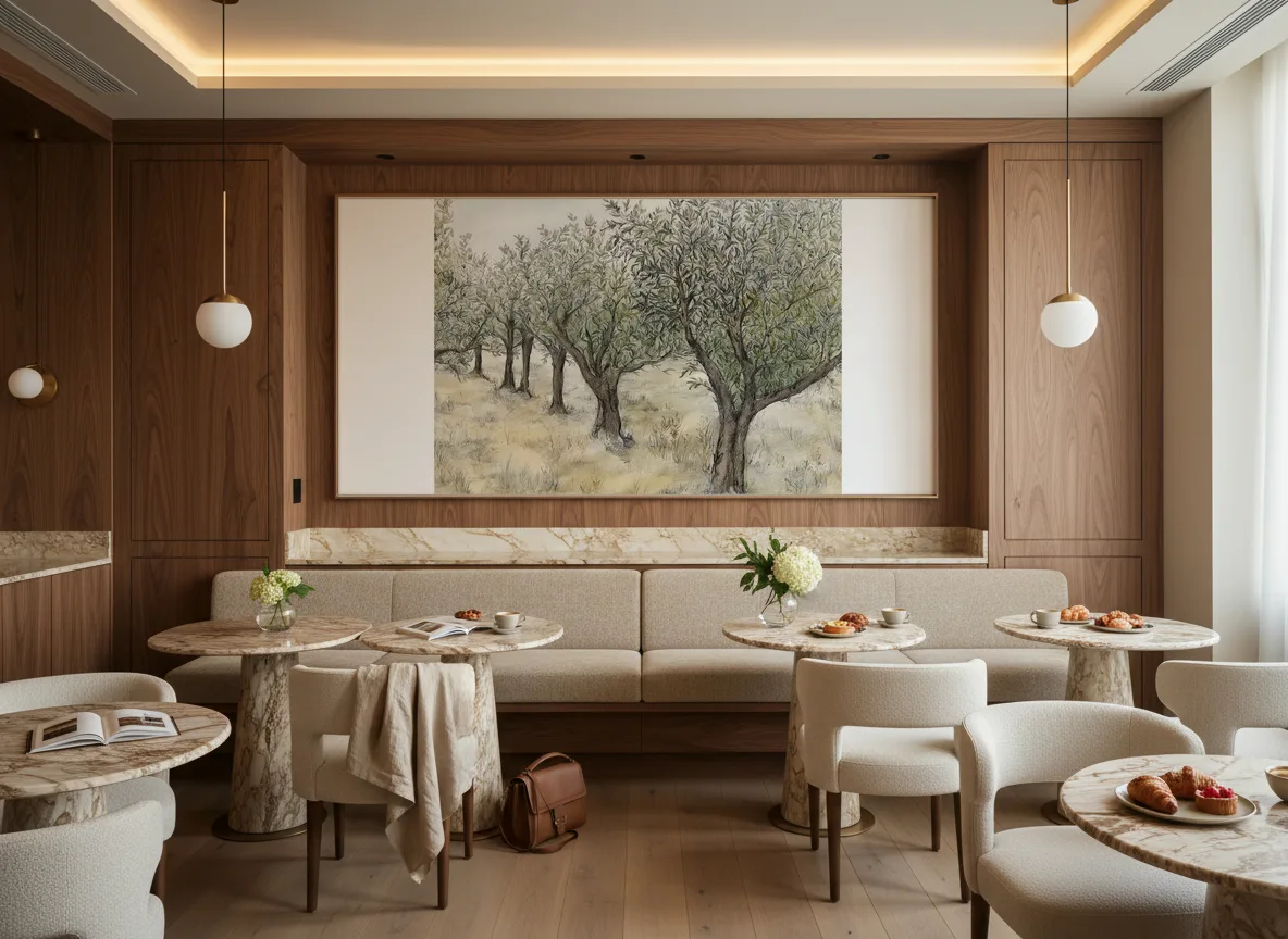 Lauris Int — Restauracja hotelowa — pole nad ławą