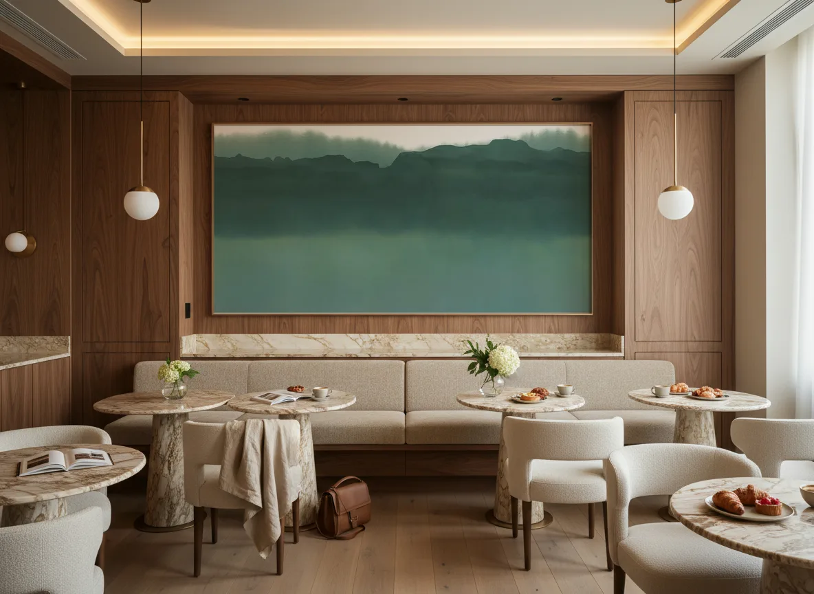 Pittore — Restauracja hotelowa — pole nad ławą