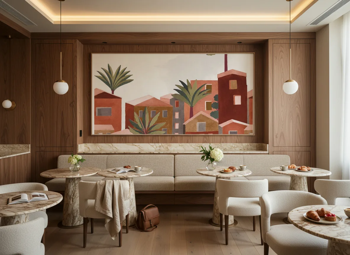 Vila Viela — Restauracja hotelowa — pole nad ławą