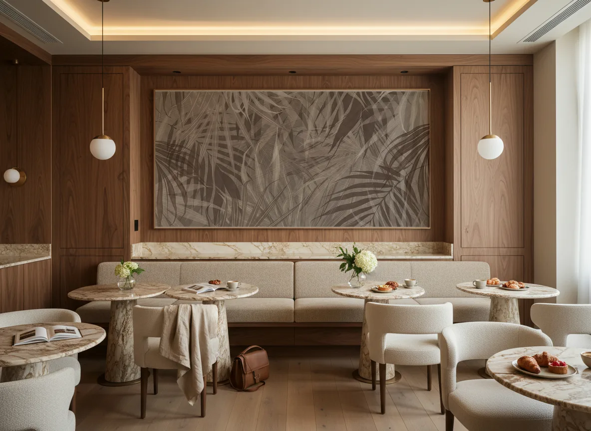 Kalma — Restauracja hotelowa — pole nad ławą