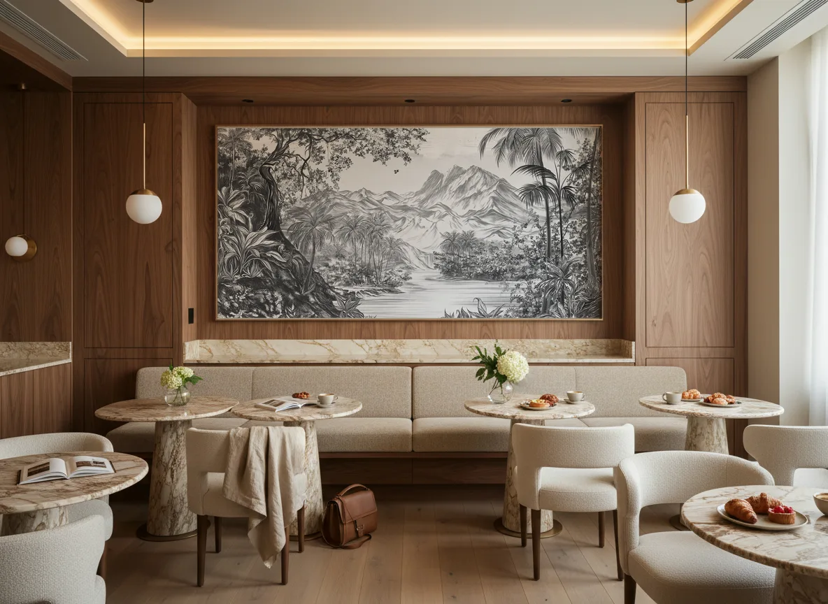 Mirage — Restauracja hotelowa — pole nad ławą