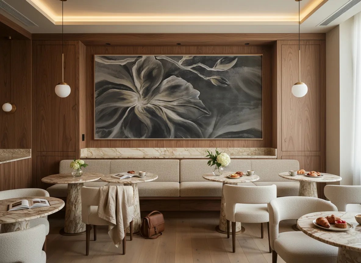 Flower Eye — Restauracja hotelowa — pole nad ławą