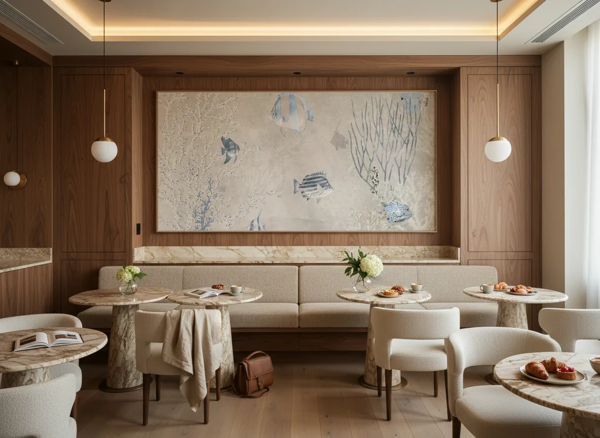 Nerissa — Restauracja hotelowa — pole nad ławą