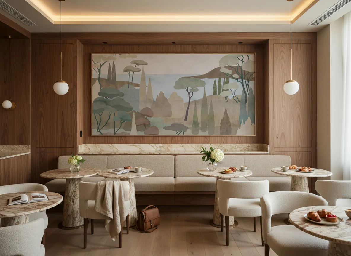 Soma — Restauracja hotelowa — pole nad ławą