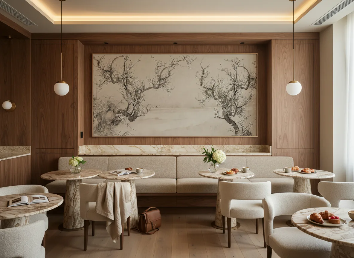 Ume — Restauracja hotelowa — pole nad ławą
